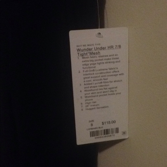 Lululemon Wunder under High Rise tight mesh - Picture 5 of 7